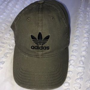Olive green adidas hat